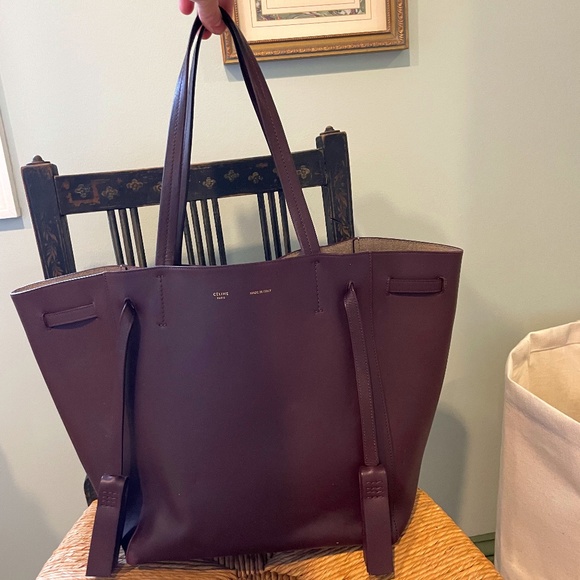 Celine Cabas Phantom Bag Small—Burgundy - Picture 1 of 10